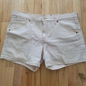 Levi's Off-White Denim Shorts